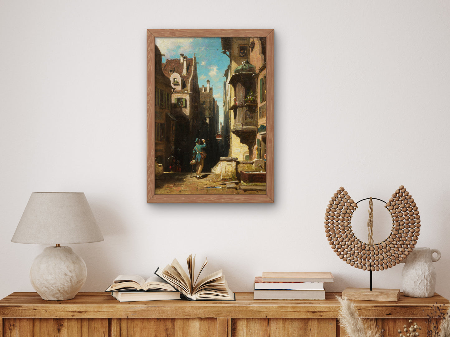 The Postman by Carl Spitzweg 1860, Wall Art Print, Fine Art Reproduction, Museum Quality Decor, Poster