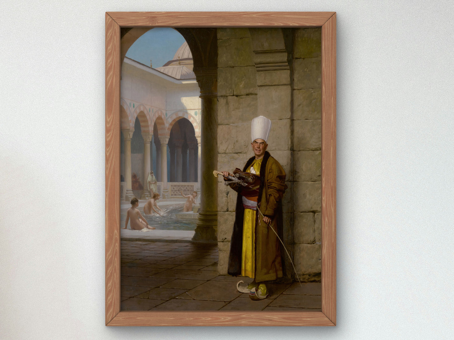 The Grand White Eunuch by Jean Léon Gérôme 1875, Wall Art Print, Fine Art Reproduction, Museum Quality Decor, Poster
