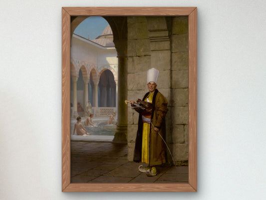 The Grand White Eunuch by Jean Léon Gérôme 1875, Wall Art Print, Fine Art Reproduction, Museum Quality Decor, Poster