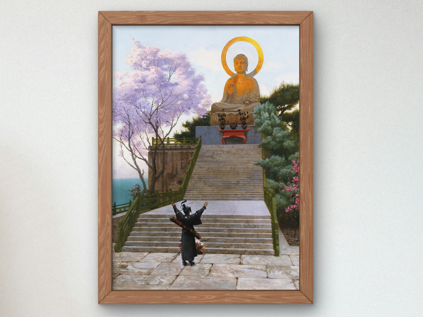 Japanese Imploring a Deity by Jean Léon Gérôme, Wall Art Print, Fine Art Reproduction, Museum Quality Decor, Poster