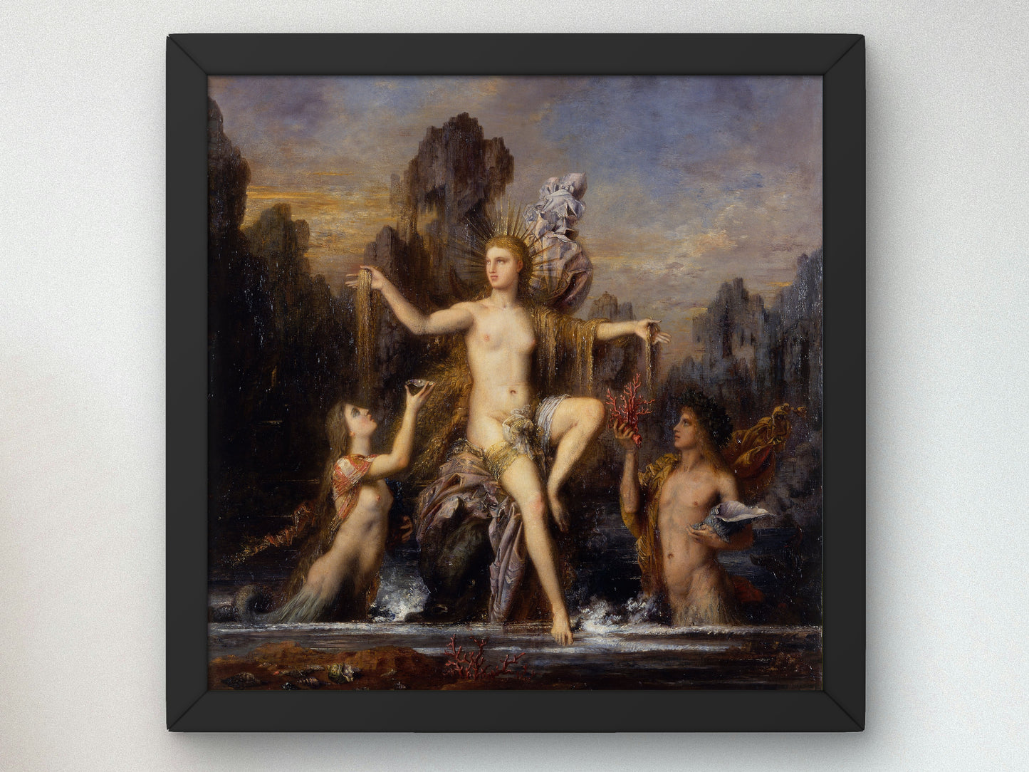 Venus Rising from the Sea by Gustave Moreau, Wall Art Print, Fine Art Reproduction, Museum Quality Decor, Poster