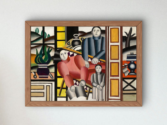 Three Figures in Front of the Garden by Fernand Léger 1922, Wall Art Print, Fine Art Reproduction, Museum Quality Decor, Poster