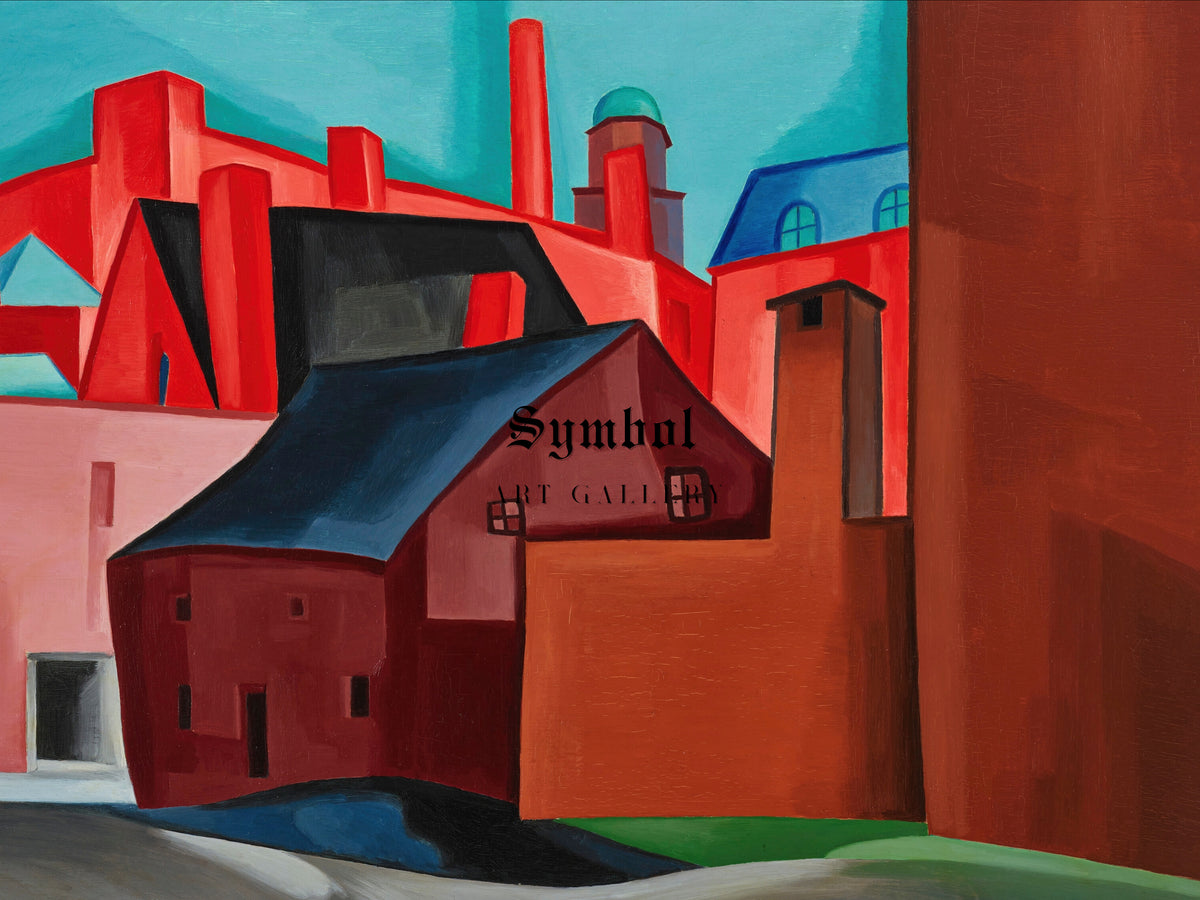 Afterglow by Oscar Bluemner 1927, Wall Art Print, Fine Art Reproduction, Museum Quality Decor, Poster