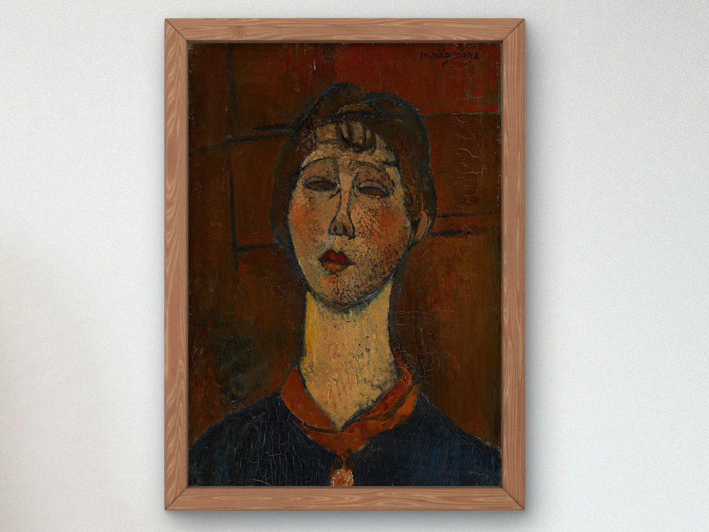 Portrait of Madame Dorival by Amedeo Modigliani 1916, Wall Art Print, Fine Art Reproduction, Museum Quality Decor, Poster