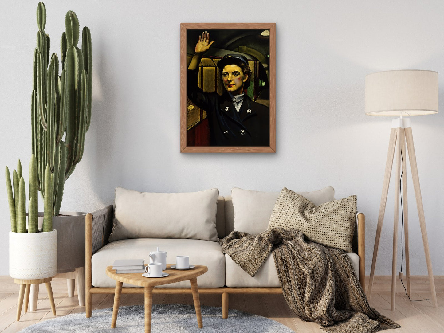 Seeing it Through Station Woman by Eric Kennington 1944, Wall Art Print, Fine Art Reproduction, Museum Quality Decor, Poster