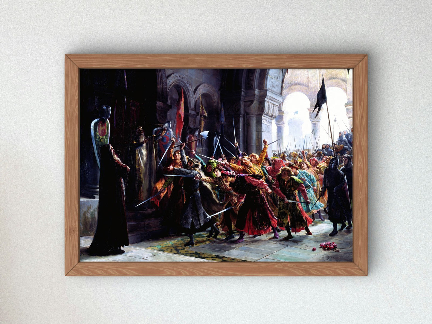 Les Burgraves by Georges Antoine Rochegrosse 1903, Wall Art Print, Fine Art Reproduction, Museum Quality Decor, Poster