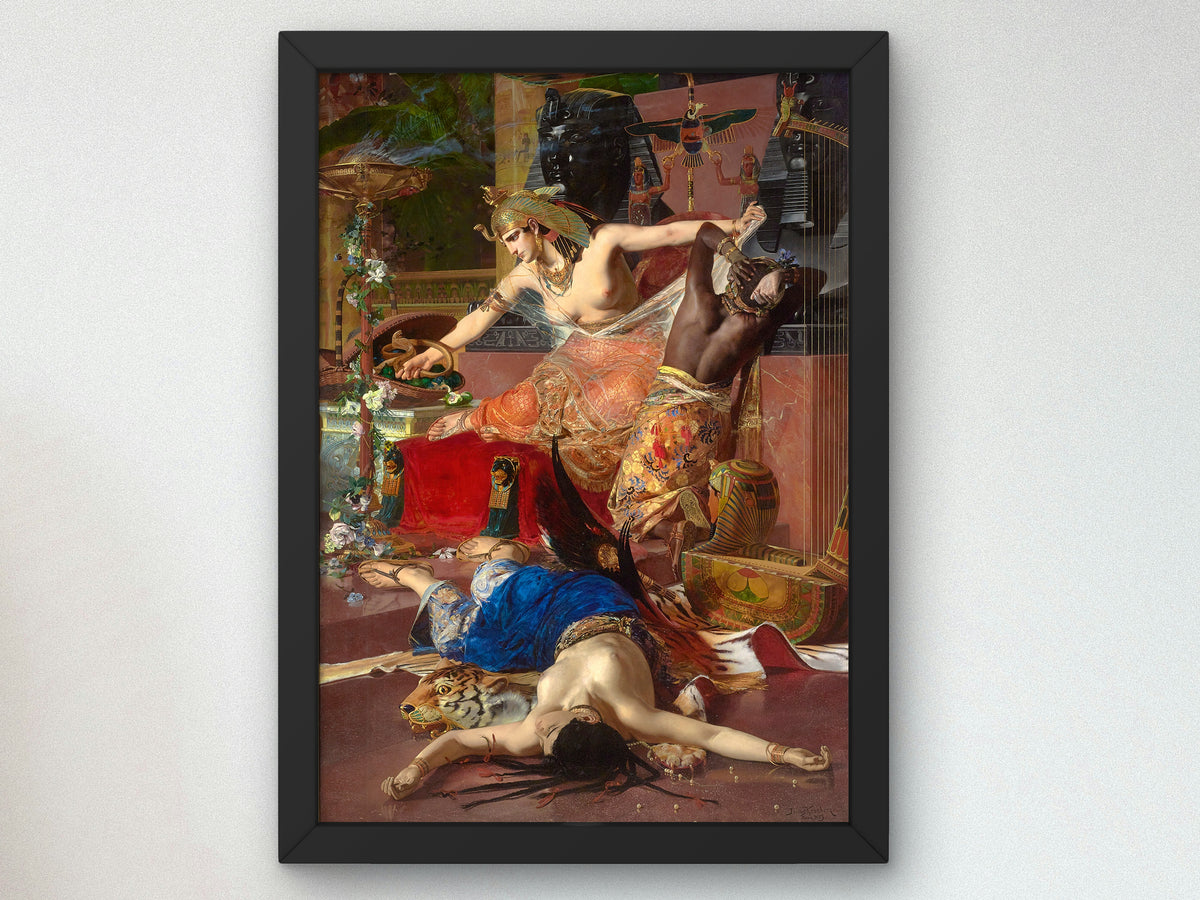 Cleopatra by Julius Kronberg 1883, Wall Art Print, Fine Art Reproduction, Museum Quality Decor, Poster
