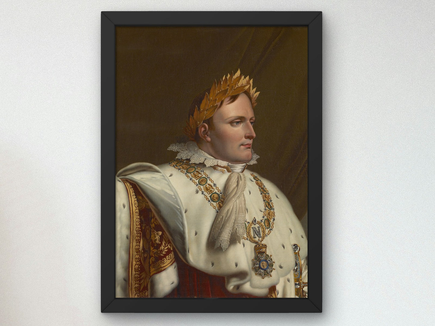 Portrait of Napoleon in His Coronation Robes by Anne Louis Girodet 1812, Wall Art Print, Fine Art Reproduction, Museum Quality Decor, Poster