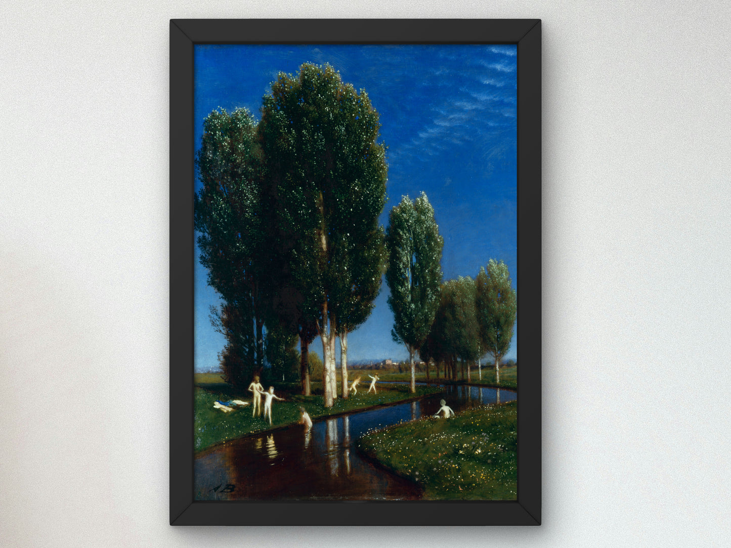 Summer Day by Arnold Böcklin 1881, Wall Art Print, Fine Art Reproduction, Museum Quality Decor, Poster