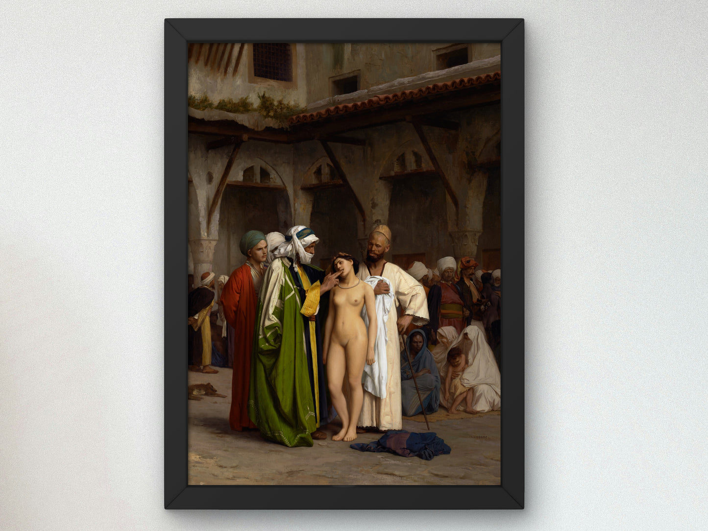 The Slave Market by Jean Léon Gérôme 1866, Wall Art Print, Fine Art Reproduction, Museum Quality Decor, Poster