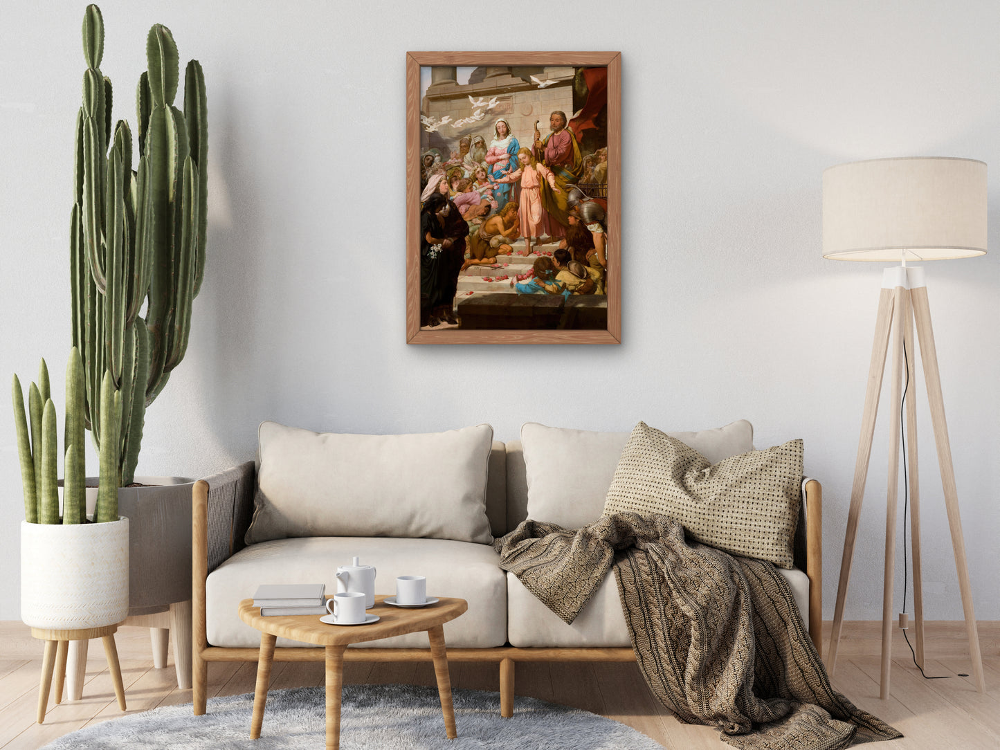 Christ Leaving the Temple by Feliks Wygrzywalski 1870, Wall Art Print, Fine Art Reproduction, Museum Quality Decor, Poster