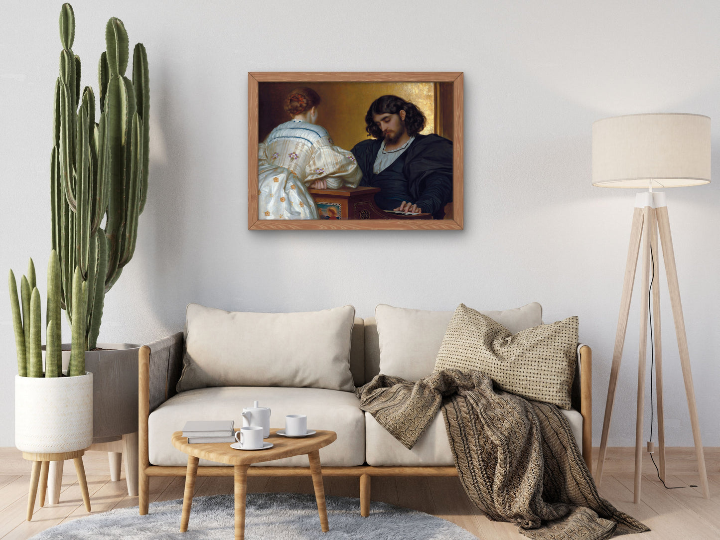 Golden Hours by Frederic Leighton 1864, Wall Art Print, Fine Art Reproduction, Museum Quality Decor, Poster