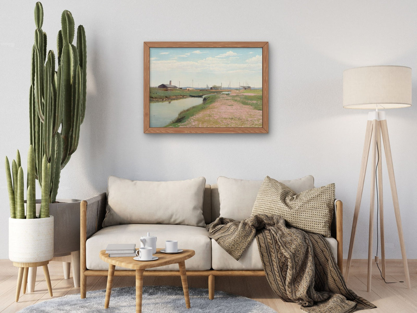The River and the Harbour by Laurits Andersen Ring 1900, Wall Art Print, Fine Art Reproduction, Museum Quality Decor, Poster
