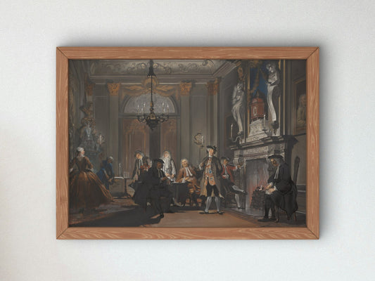 Nemo Loquebatur by Cornelis Troost 1740, Wall Art Print, Fine Art Reproduction, Museum Quality Decor, Poster