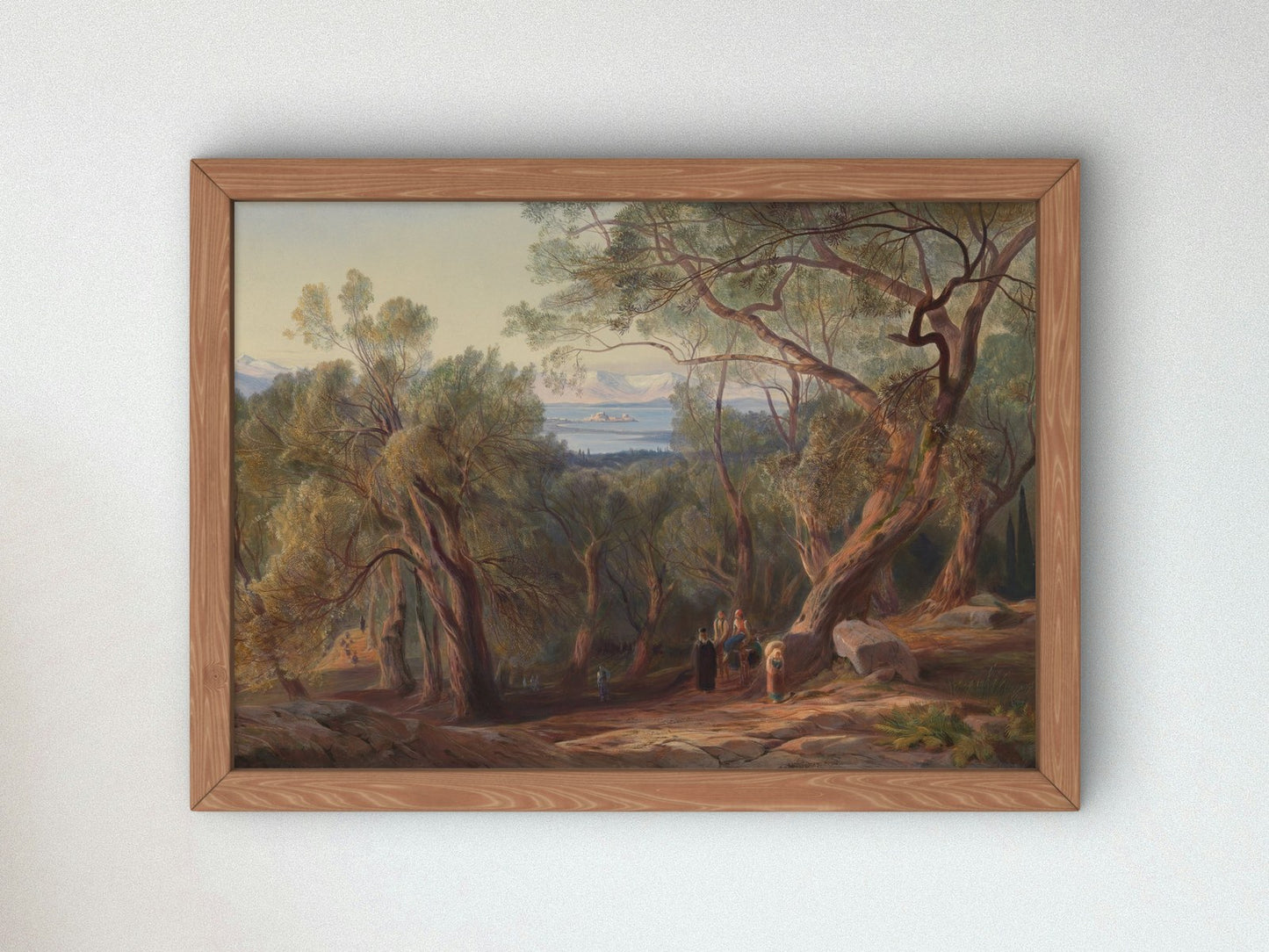 Corfu from Santa Decca by Edward Lear 1862, Wall Art Print, Fine Art Reproduction, Museum Quality Decor, Poster