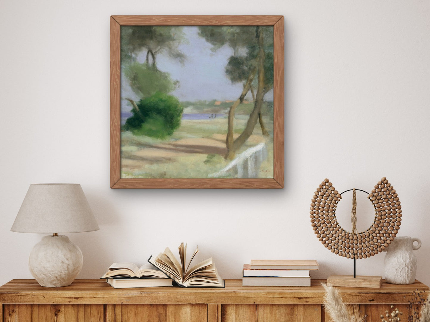 Beaumaris Foreshore by Clarice Beckett 1926, Wall Art Print, Fine Art Reproduction, Museum Quality Decor, Poster