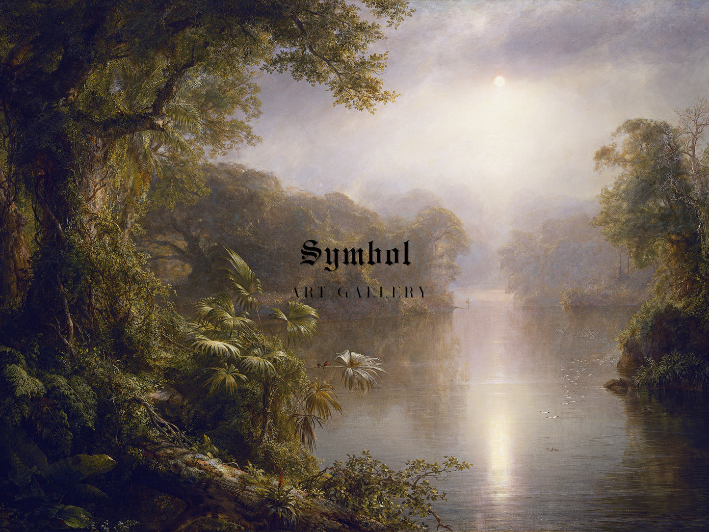 The River of Light by Frederic Edwin Church 1877, Wall Art Print, Fine Art Reproduction, Museum Quality Decor, Poster