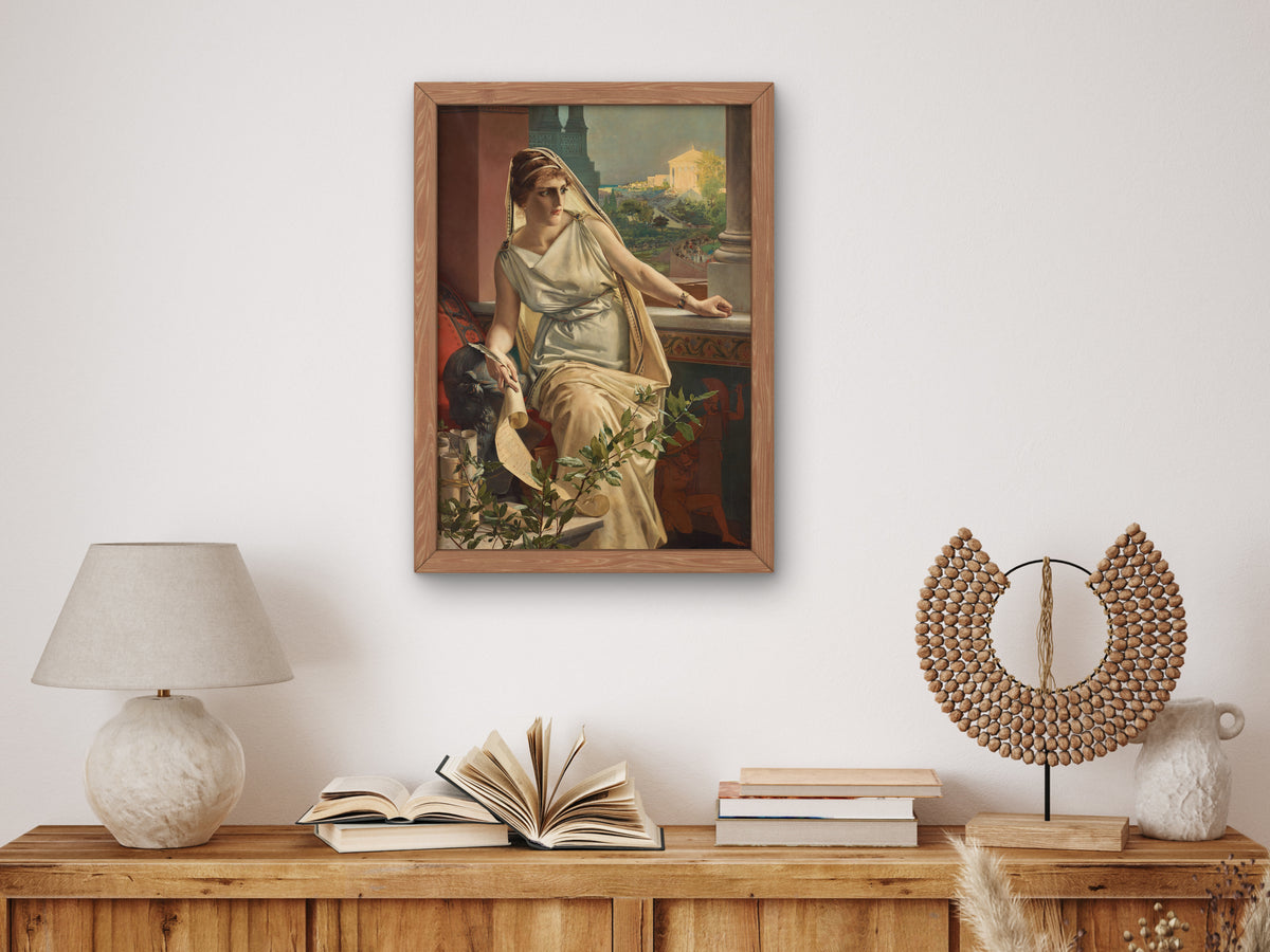 Hypatia by Julius Kronberg 1889, Wall Art Print, Fine Art Reproduction, Museum Quality Decor, Poster