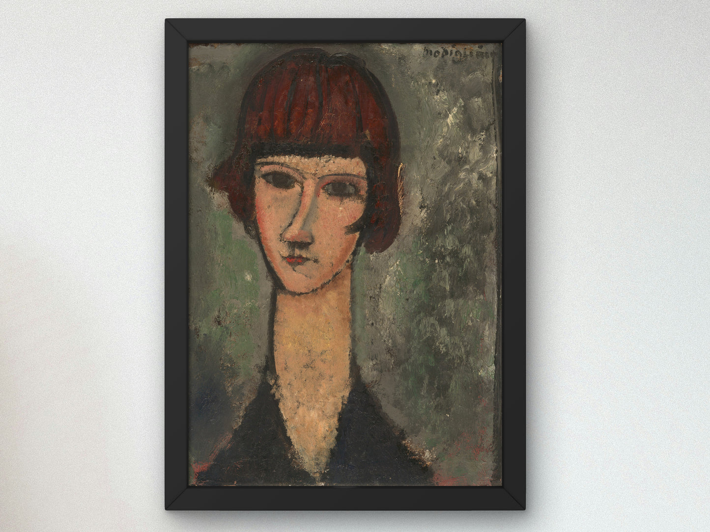 Portrait of a Woman by Amedeo Modigliani 1917, Wall Art Print, Fine Art Reproduction, Museum Quality Decor, Poster