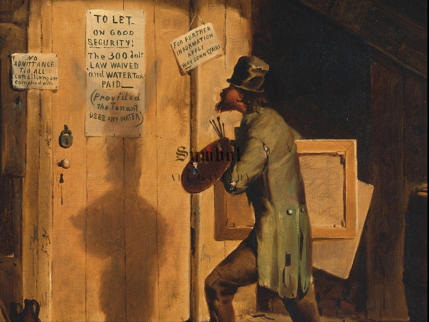 Art Versus Law by David Gilmour Blythe 1859, Wall Art Print, Fine Art Reproduction, Museum Quality Decor, Poster