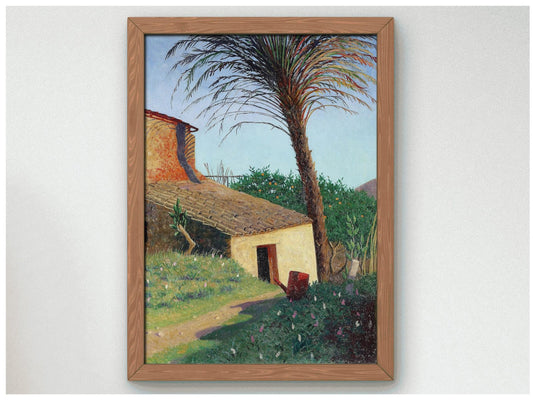 Cagnes le palmier by Félix Vallotton, 1924, Post-Impressionism, fine art print