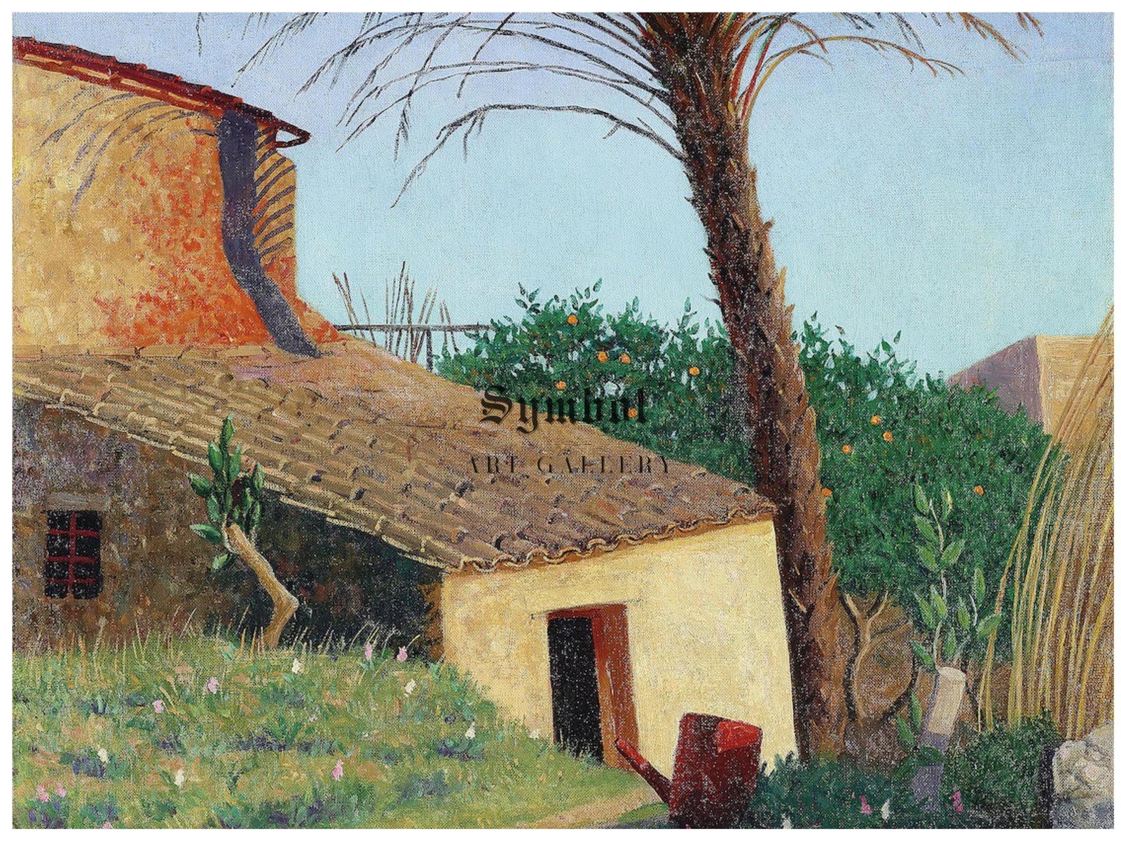 Cagnes le palmier by Félix Vallotton, 1924, Post-Impressionism, fine art print