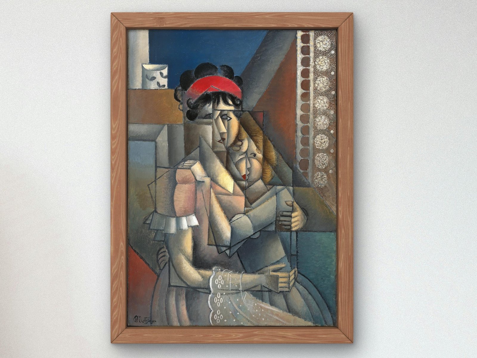 Femme à la fenêtre Maternité by Jean Metzinger, 1912, Cubism and Abstract Art, fine art print