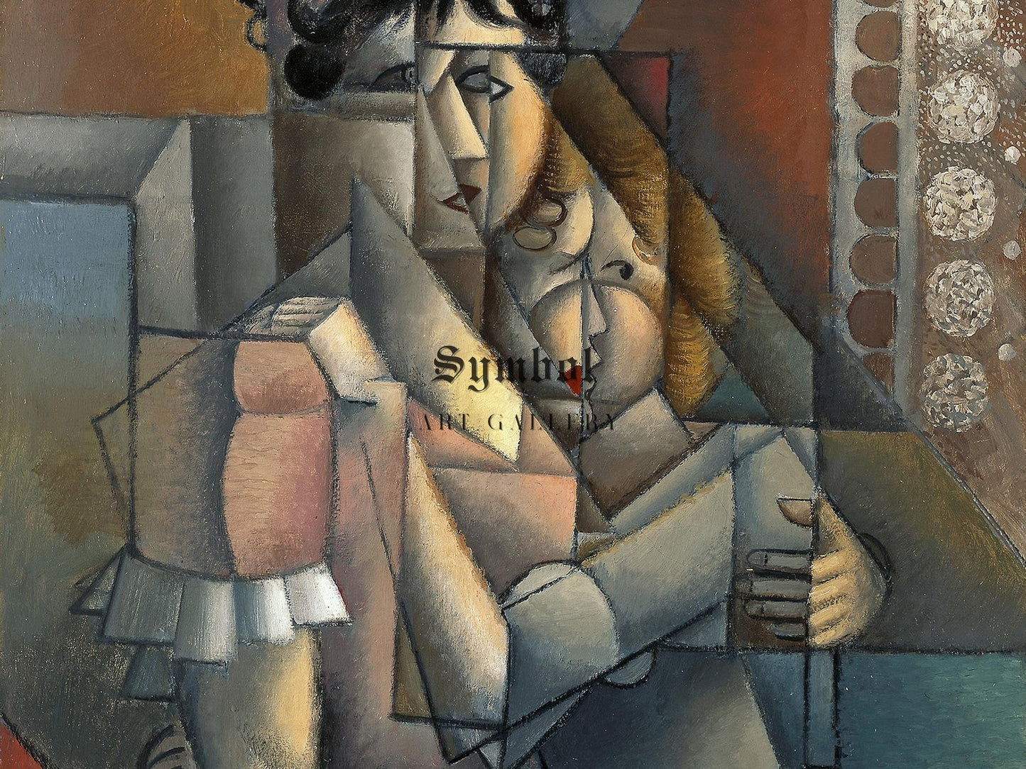Femme à la fenêtre Maternité by Jean Metzinger, 1912, Cubism and Abstract Art, fine art print