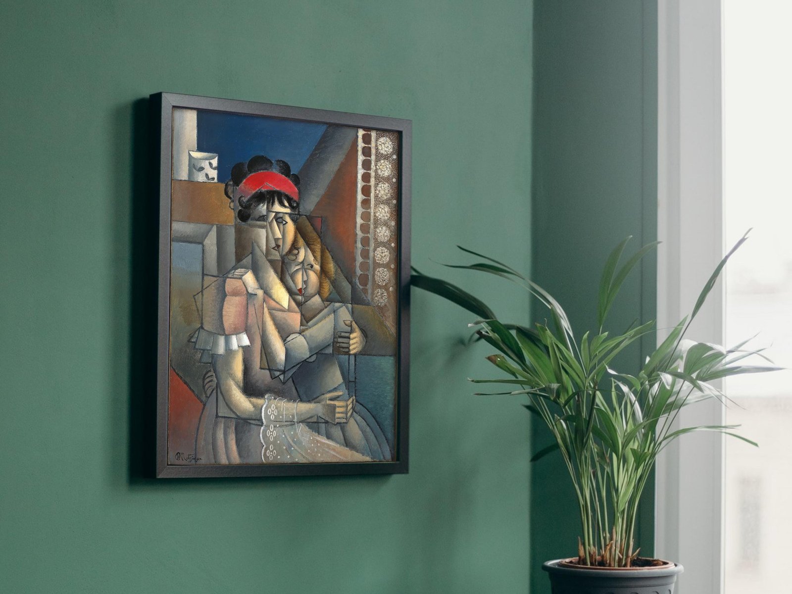 Femme à la fenêtre Maternité by Jean Metzinger, 1912, Cubism and Abstract Art, fine art print