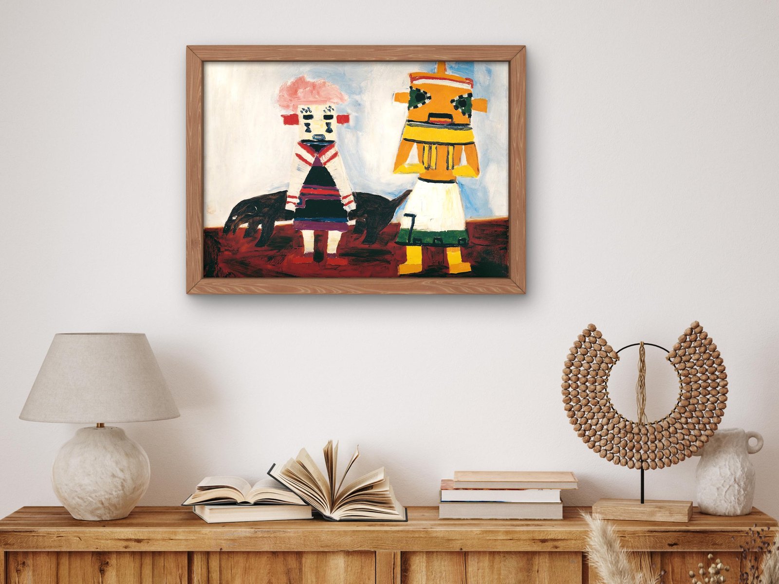 Fetishes Exotic Figures by Emil Nolde, 1911, Expressionism and Fauvism, fine art print