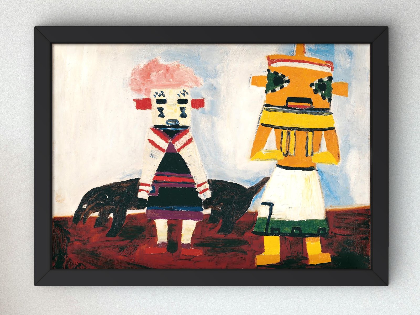 Fetishes Exotic Figures by Emil Nolde, 1911, Expressionism and Fauvism, fine art print