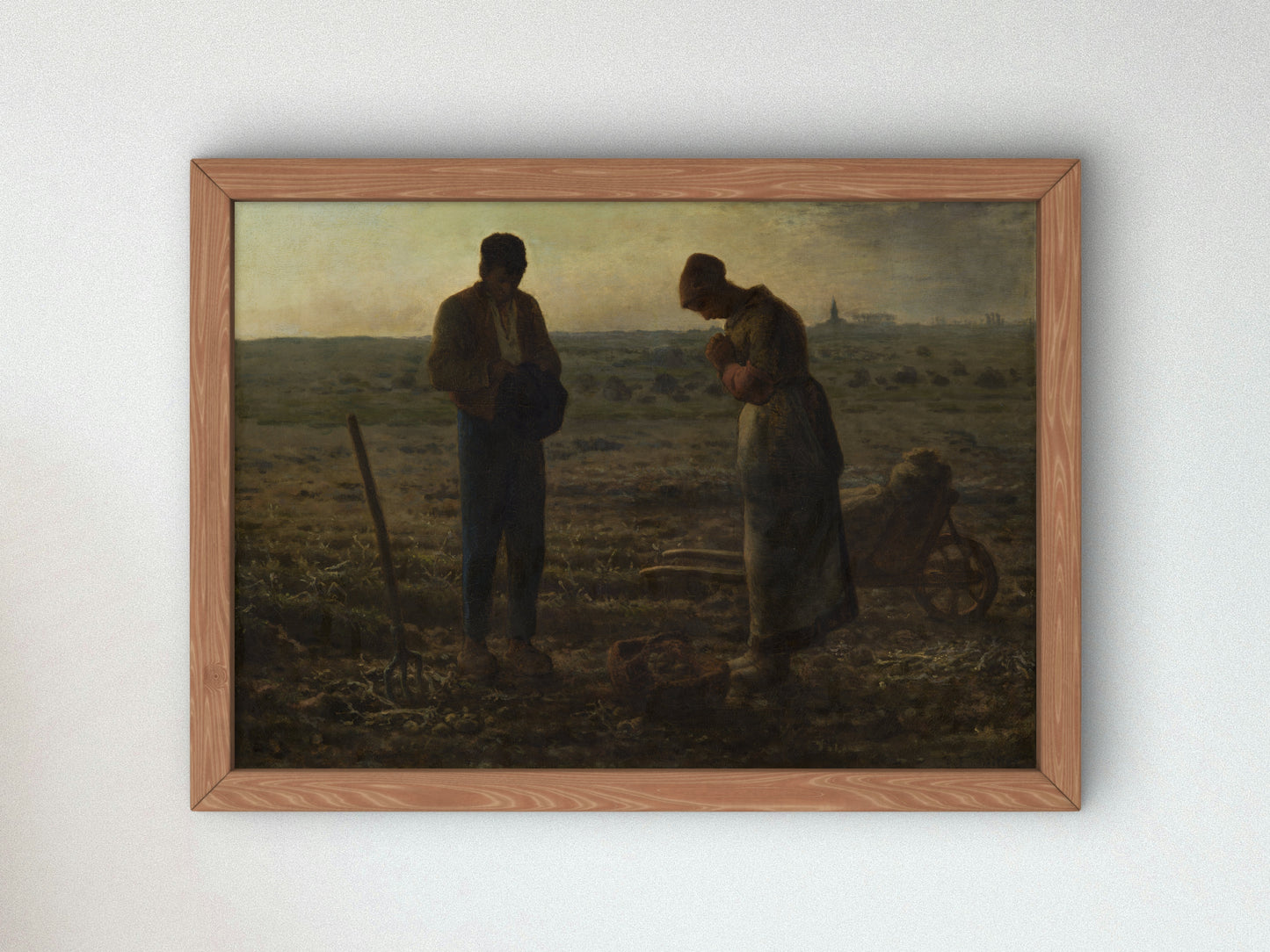 The Angelus by Jean François Millet 1857, Wall Art Print, Fine Art Reproduction, Museum Quality Decor, Poster