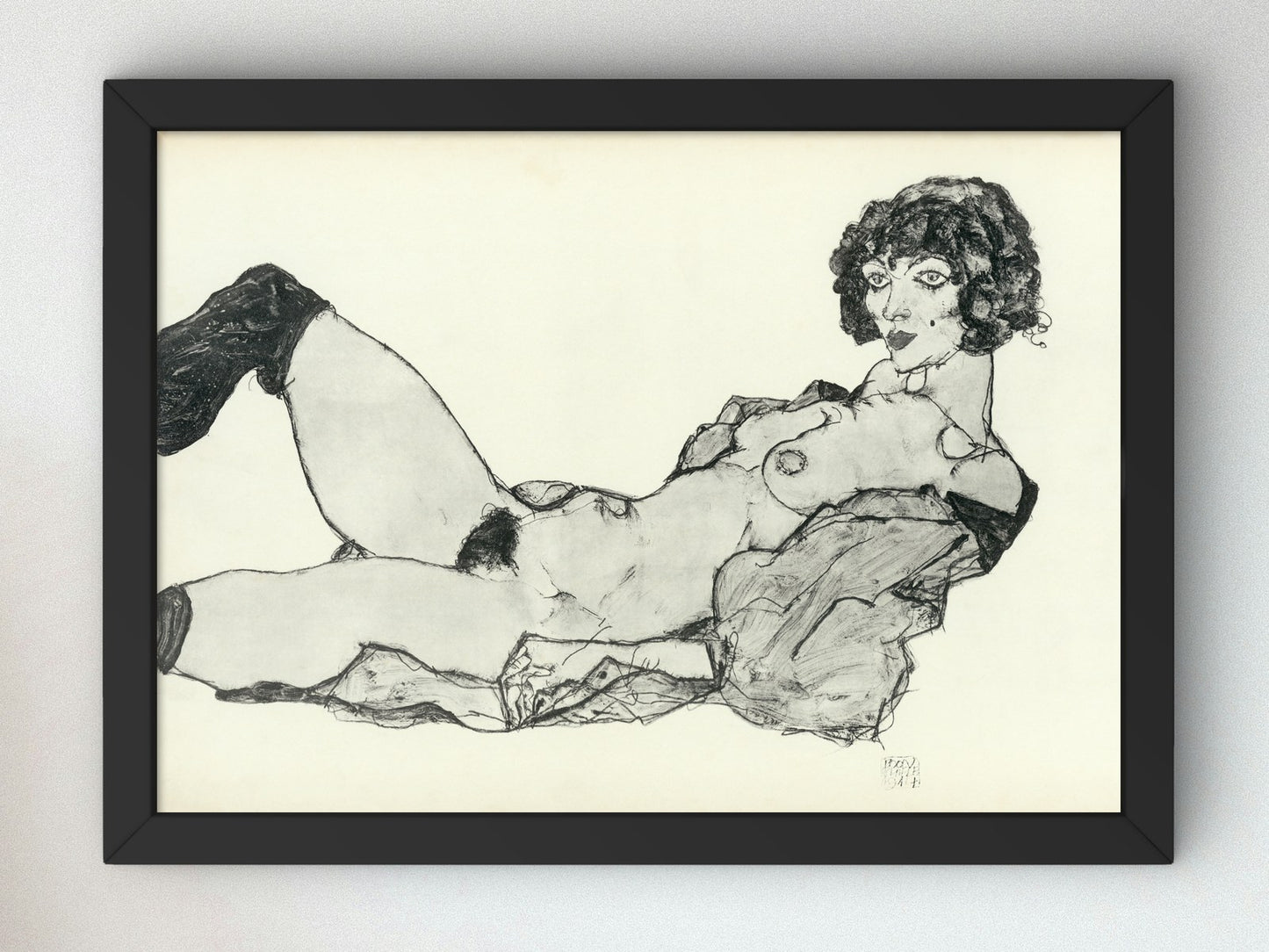 Zeichnungen VI by Egon Schiele 1914, Wall Art Print, Fine Art Reproduction, Museum Quality Decor, Poster