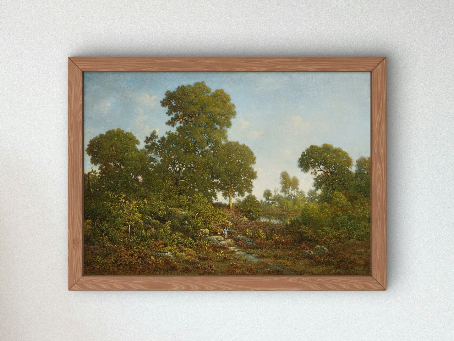 Springtime by Théodore Rousseau 1860, Wall Art Print, Fine Art Reproduction, Museum Quality Decor, Poster