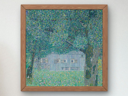 Farmhouse in Buchberg by Gustav Klimt 1911, Wall Art Print, Fine Art Reproduction, Museum Quality Decor, Poster