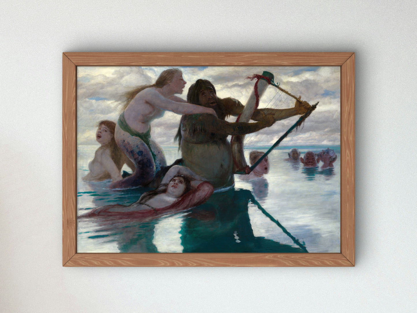 In The Sea by Arnold Böcklin 1883, Wall Art Print, Fine Art Reproduction, Museum Quality Decor, Poster