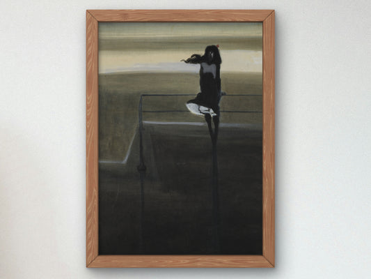 The Gust of Wind by Léon Spilliaert 1904, Wall Art Print, Fine Art Reproduction, Museum Quality Decor, Poster