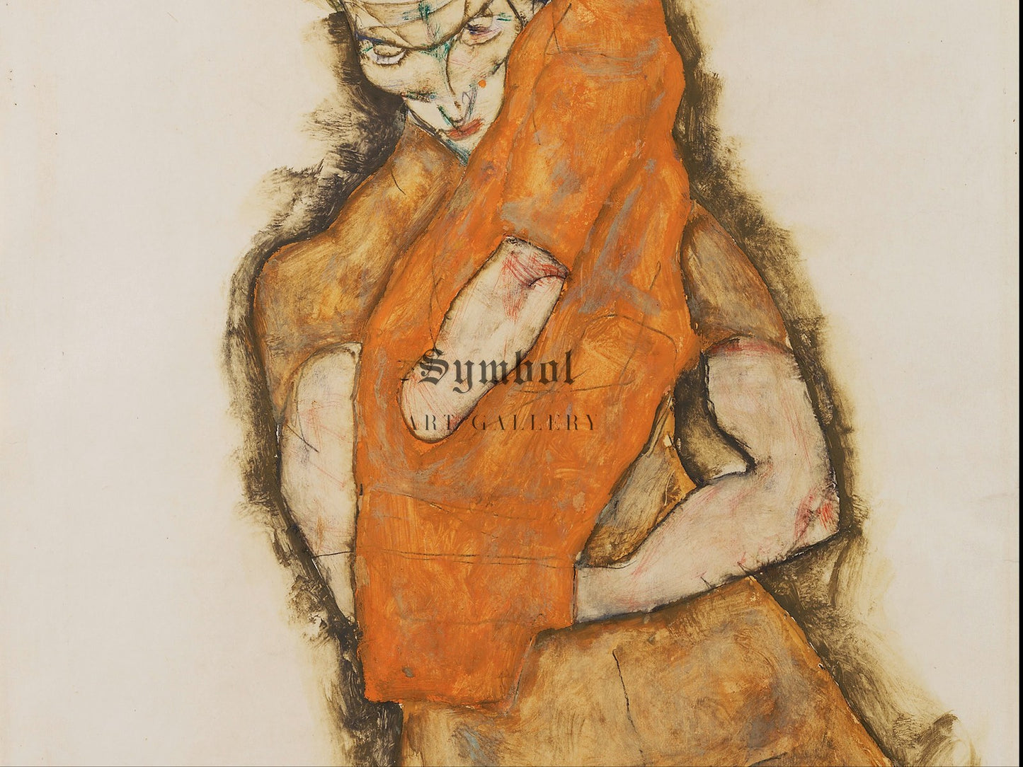 Mother and Child by Egon Schiele 1914, Wall Art Print, Fine Art Reproduction, Museum Quality Decor, Poster