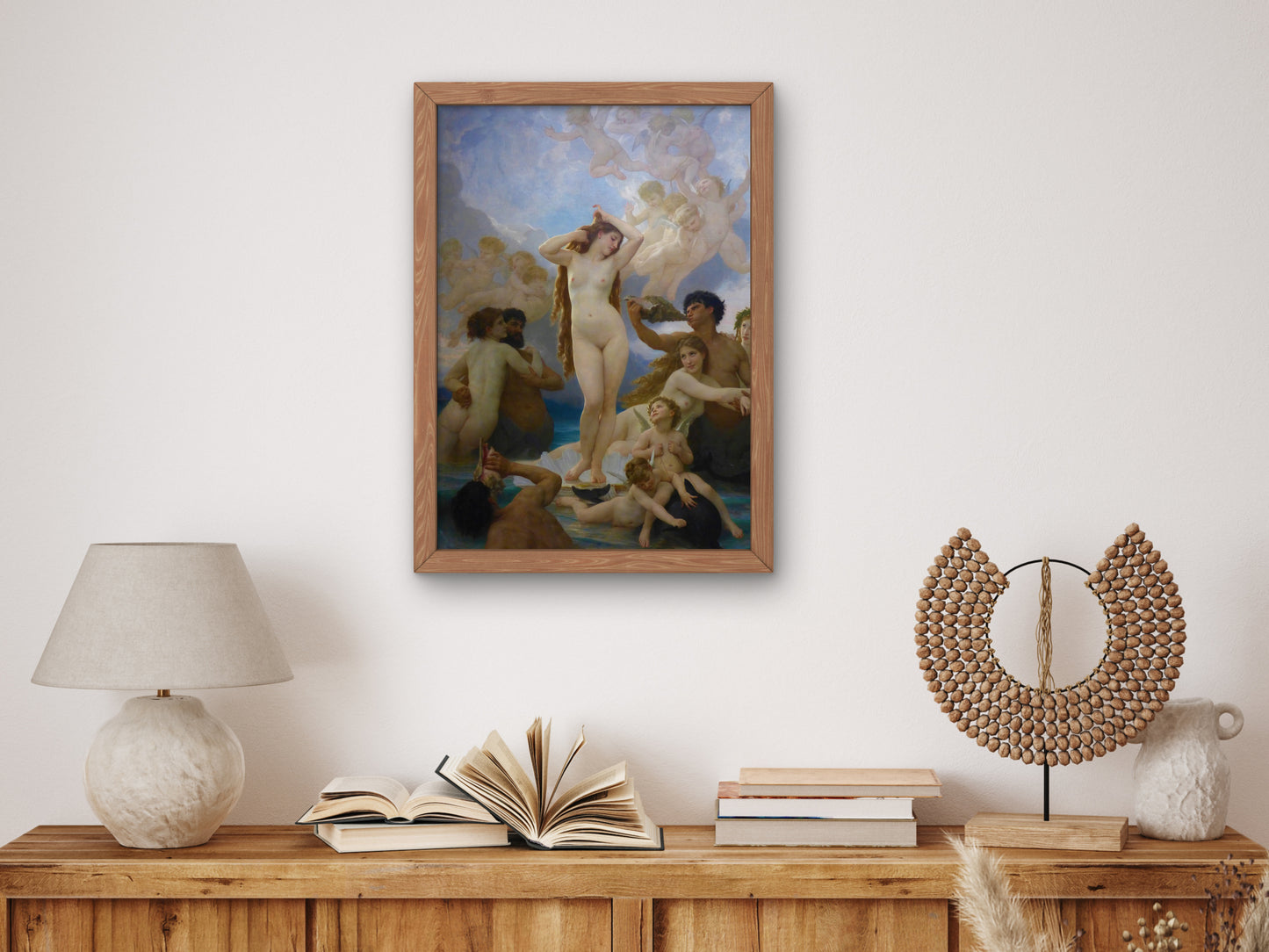 Birth of Venus by William Bouguereau 1879, Wall Art Print, Fine Art Reproduction, Museum Quality Decor, Poster