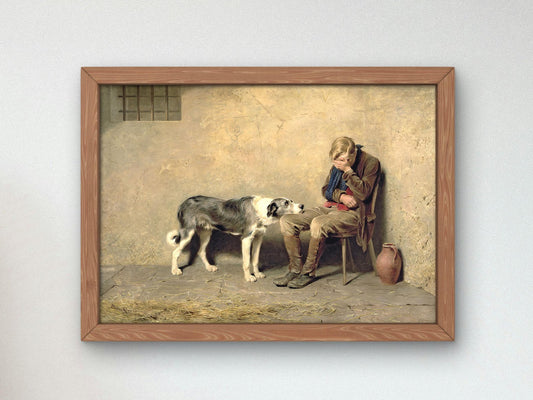 Fidelity by Briton Rivière, 1869, Realism and Naturalism, fine art print
