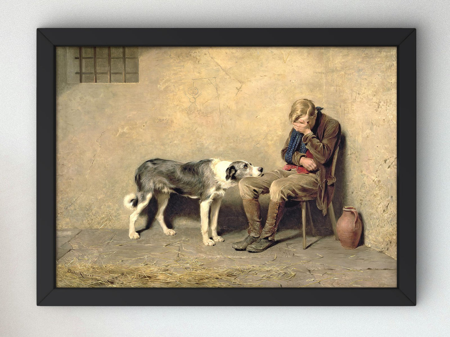 Fidelity by Briton Rivière, 1869, Realism and Naturalism, fine art print