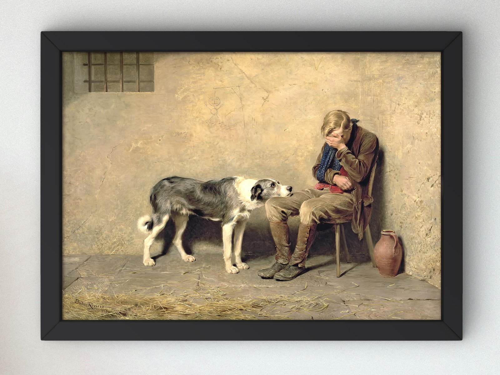 Fidelity by Briton Rivière, 1869, Realism and Naturalism, fine art print