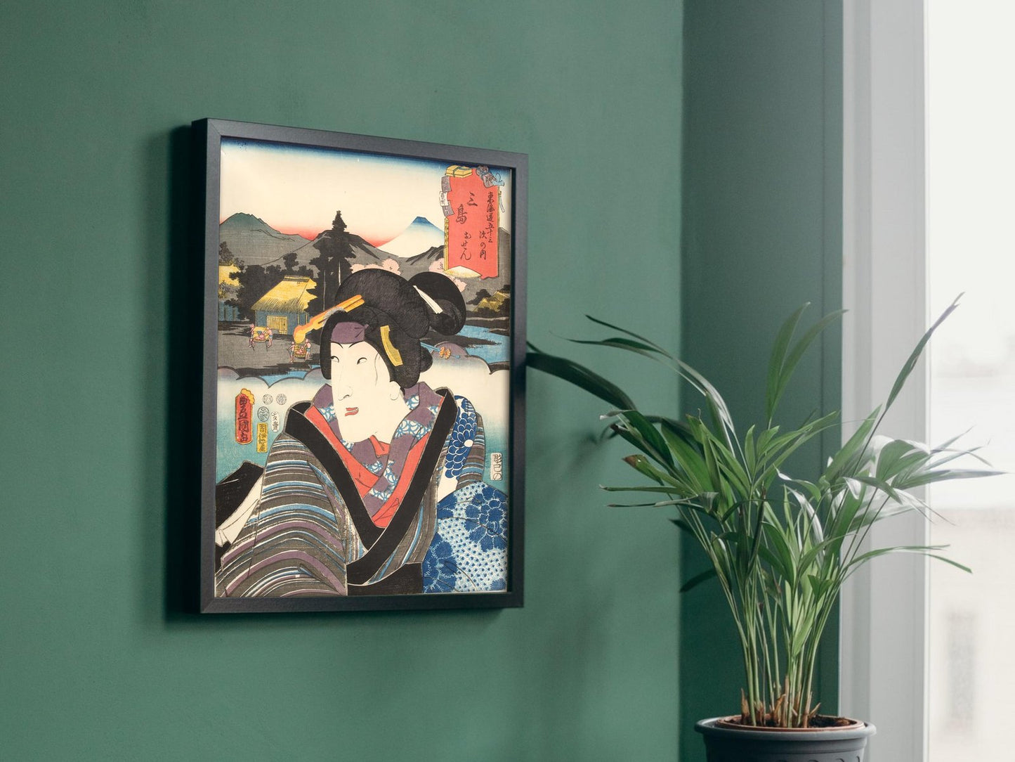 Mishima Osen by Utagawa Kunisada, 1852, Japanese Woodblock Prints, fine art print