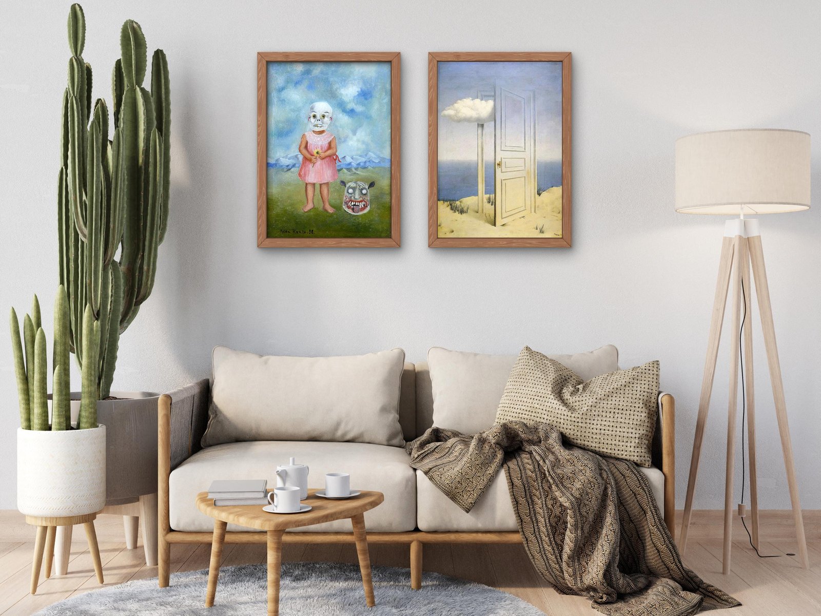 Fille avec un masque de mort by Frida Kahlo, 1938, Surrealism and Modern Art, fine art print