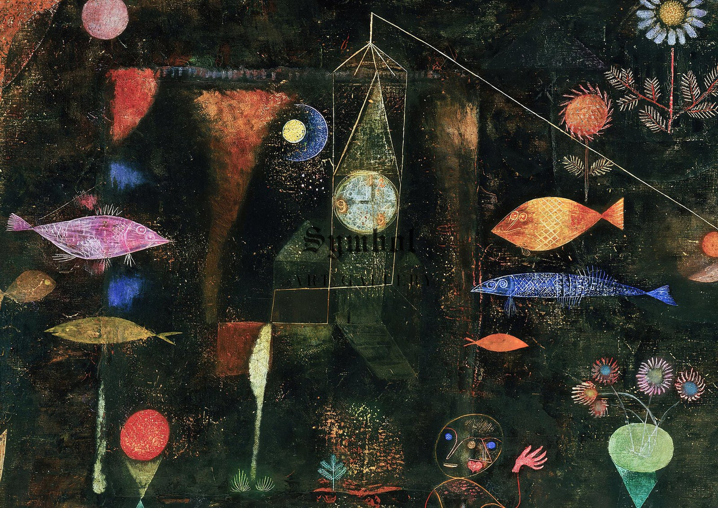 Fish Magic by Paul Klee, 1925, Cubism and Abstract Art, fine art print