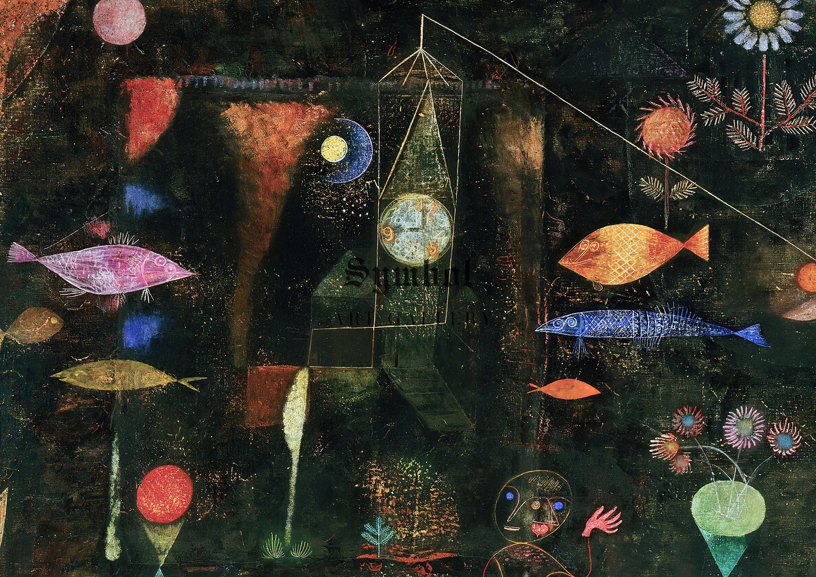 Fish Magic by Paul Klee, 1925, Cubism and Abstract Art, fine art print