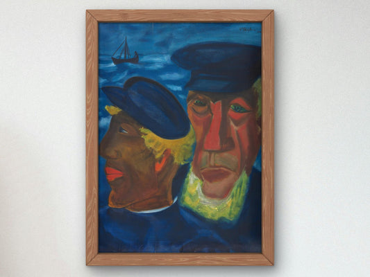 Fisherman's Head by Max Pechstein, 1922, Expressionism and Fauvism, fine art print