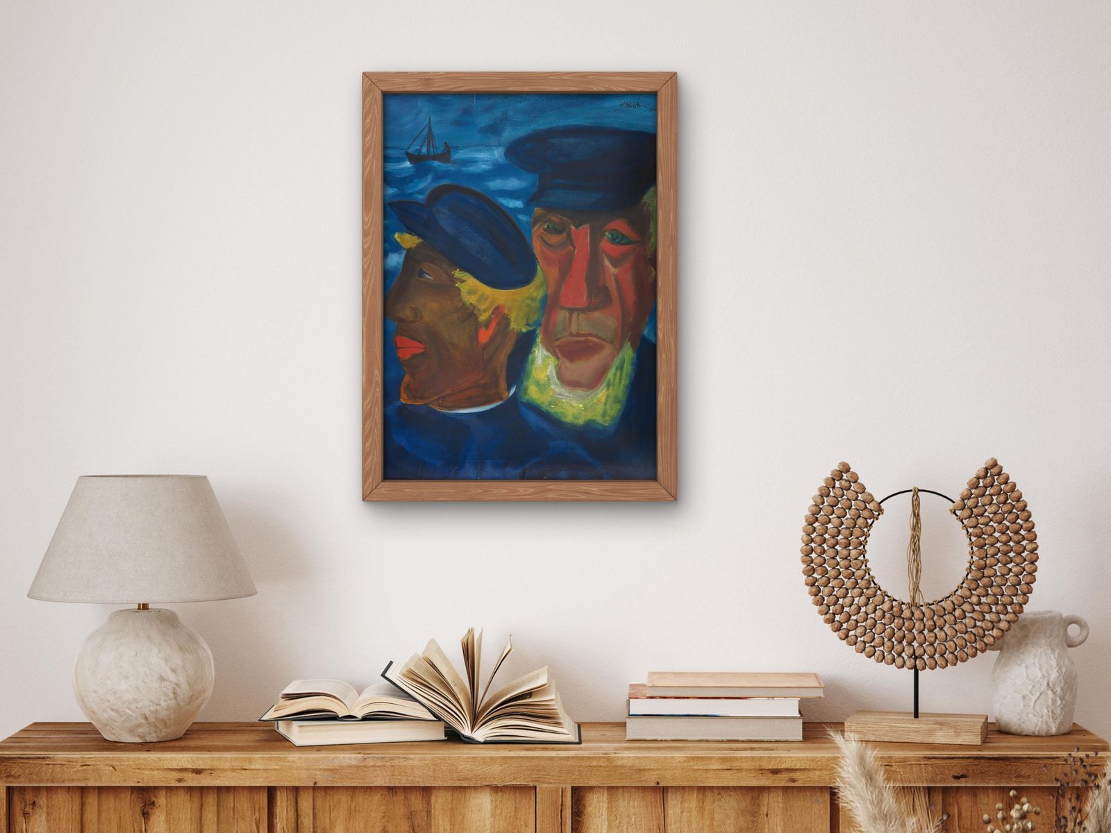 Fisherman's Head by Max Pechstein, 1922, Expressionism and Fauvism, fine art print