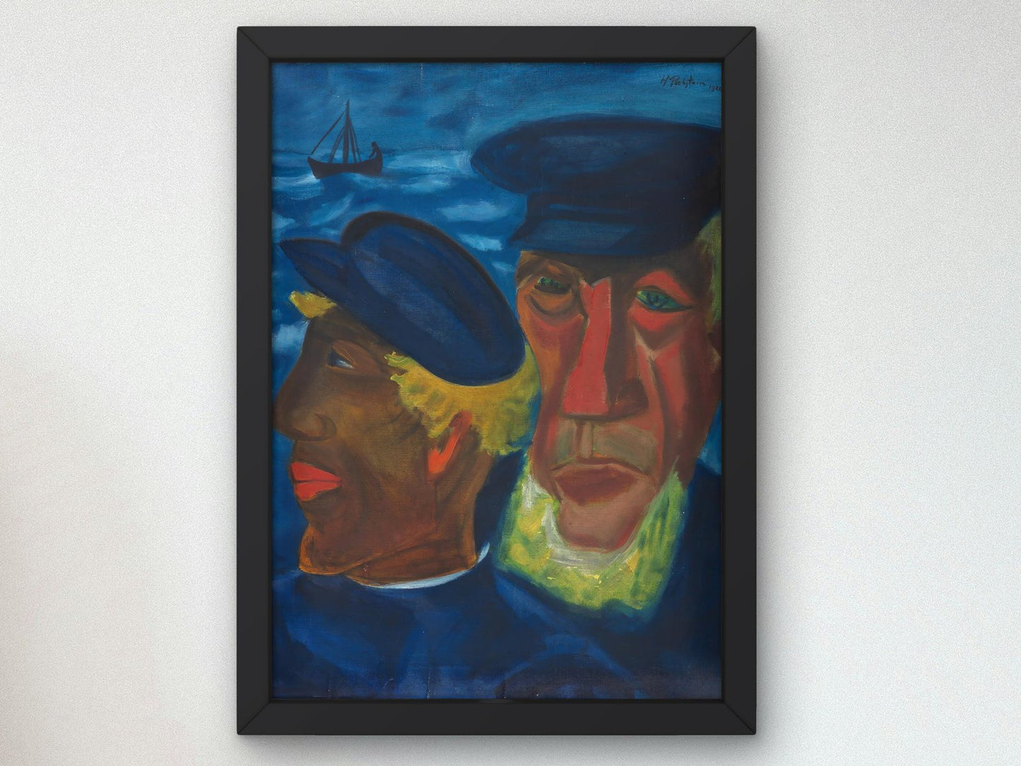 Fisherman's Head by Max Pechstein, 1922, Expressionism and Fauvism, fine art print