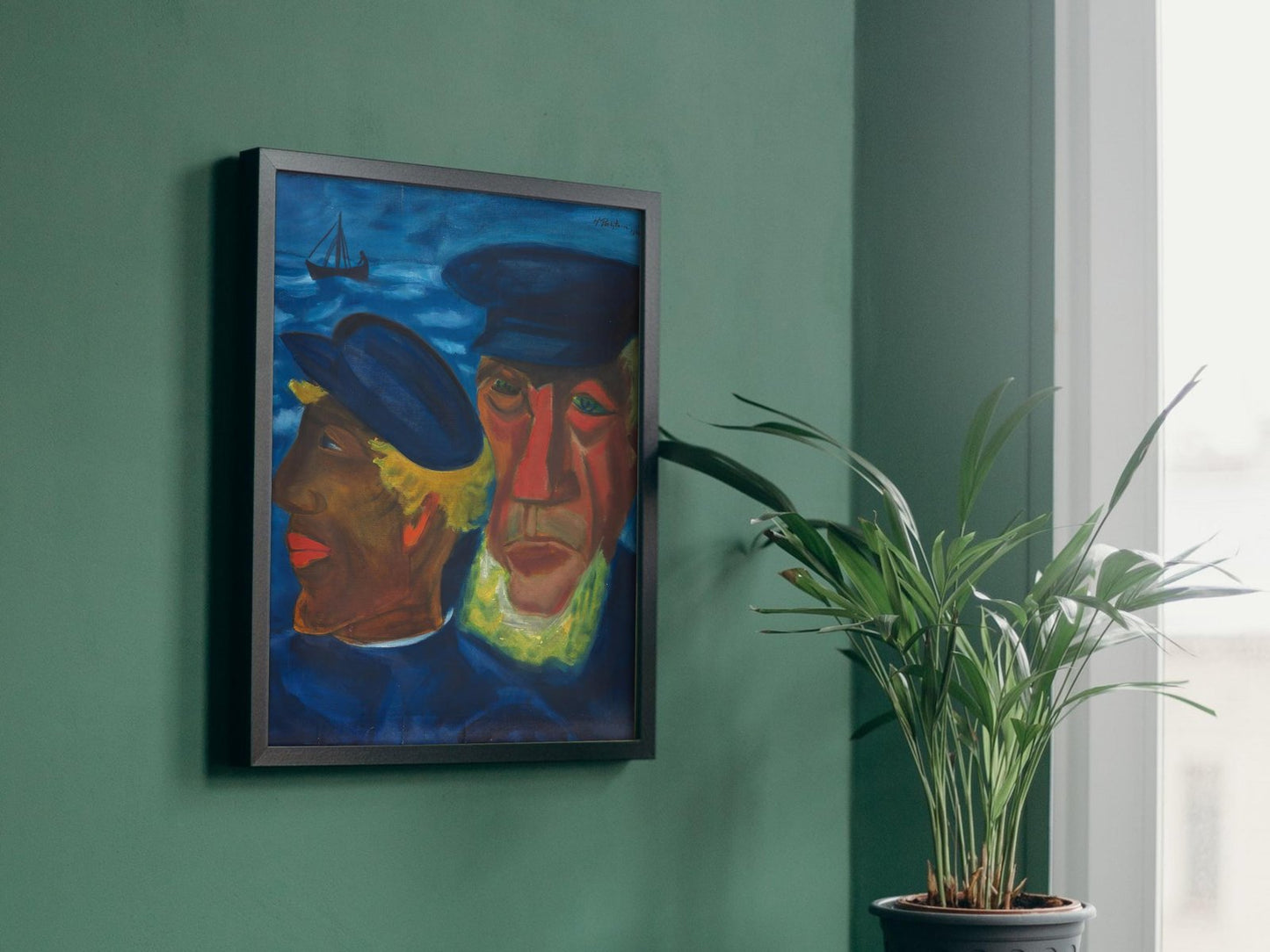 Fisherman's Head by Max Pechstein, 1922, Expressionism and Fauvism, fine art print